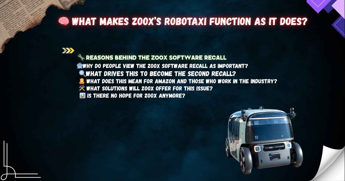 Zoox Software Recall