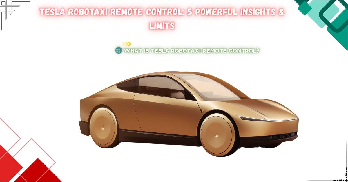 Read more about the article Tesla Robotaxi Remote Control: 5 Powerful Insights & Limits