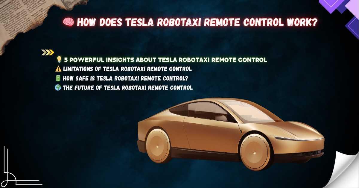 Tesla Robotaxi Remote Control